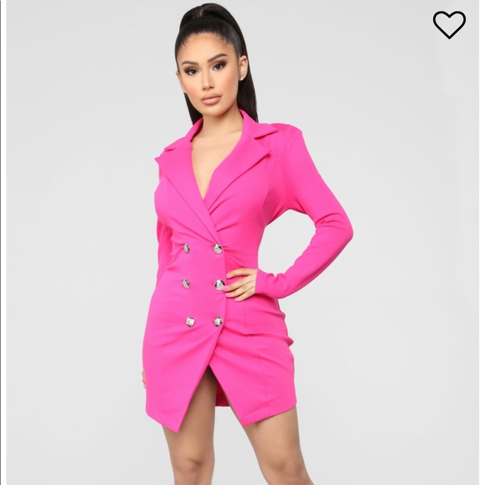 Bossing Around Mini Blazer Dress